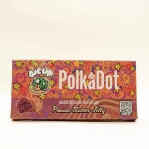 Polka Dot Magic Belgian Mushroom Chocolate Bar – Peanut Butter Jelly