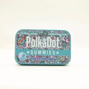 Polkadot Blue Cotton Candy Mushroom Gummies